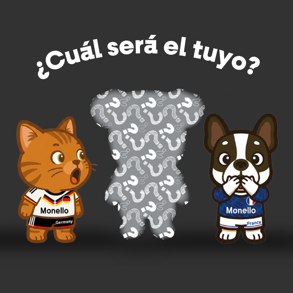 PET de las naciones Monello ⚽🐶🐱 | Peluche sorpresa Mundial 2026 - Fullerton