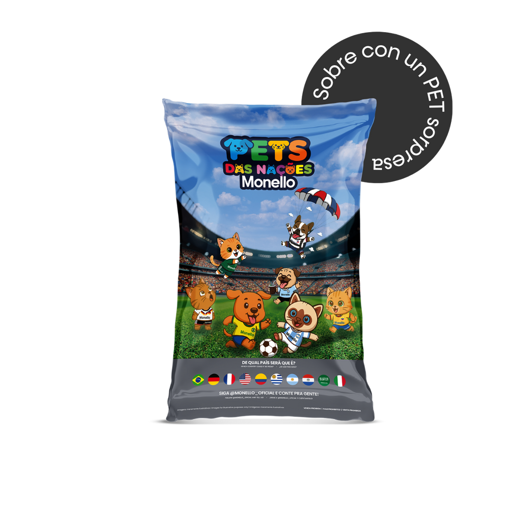 PET de las naciones Monello ⚽🐶🐱 | Peluche sorpresa Mundial 2026 - Fullerton