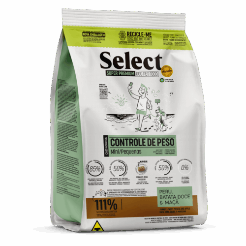 Select by Monello Perros control de peso razas minis y pequeñas pavo 2 Kg